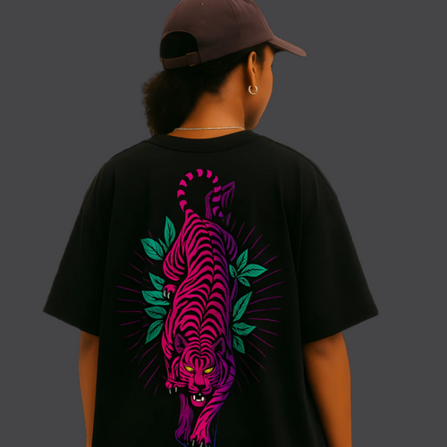 The eye of the jungle-oversized tee